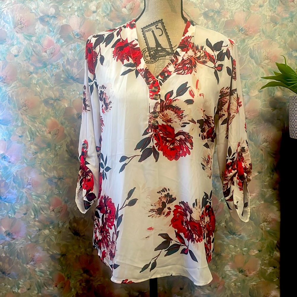 Maurice’s Floral Dress Shirt NWT